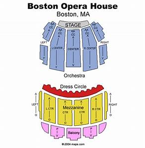 Boston Opera House Seating Plan
