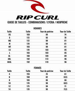Guide Des Tailles Rip Curl Wetsuits Ksf