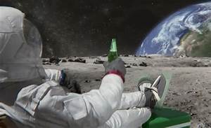 Information About Astronaut On Moon Drinking Beer While The