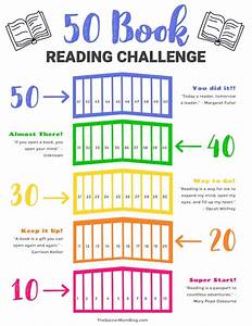 50 Book Reading Challenge For Kids Free Printable Reading Chart