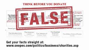 Think Before You Donate And Get The Facts About Online Rumors