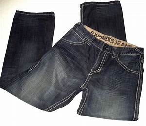Express Men 39 S Denim Jeans Kingston Reg Rise Bootcut Size 30 L30