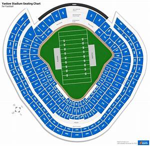Yankee Stadium Football Seating Chart Rateyourseats Com