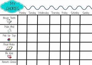 Printable Chore Chart For Kids The Chirping 