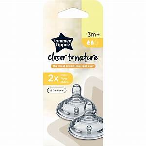 Tommee Tippee Closer To Nature Medium Flow Teats 2 Pack Woolworths