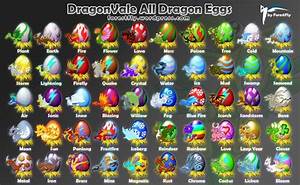 Dragonvale All Eggs Bloom Dragon Egg Chart Fire Flower Egg Art