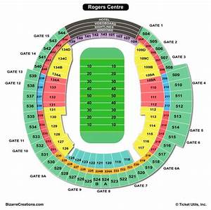 Rogers Centre Seating Chart Seating Charts Tickets
