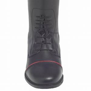 Brogini Diamante Kids Girls Leather Showing Horse Long Riding Boots