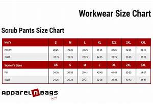 Medical Scrub Size Chart Apparelnbags Com