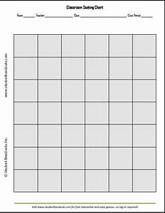 Shaded Classroom Seating Chart Student Handouts