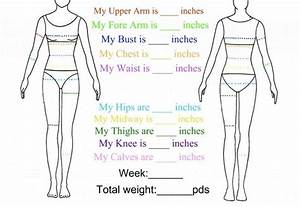 Printable Weekly Body Measurement Chart To Follow Your Progress