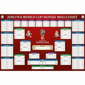 2018 Fifa World Cup Russia Bracket Chart Poster Fifa World Cup