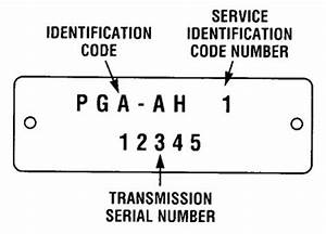Ford C6 Transmission Identification Tag