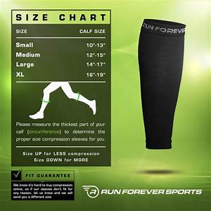 Sizing Calf Compression Sleeves Run Forever Sports