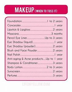 Makeup Expiration Chart Via Life In Yellow Beauty Makeup All Things