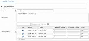 Range Pricing In Price Lists