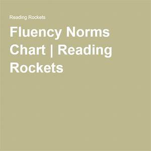 fluency norms chart reading rockets reading fluency dyslexia norm