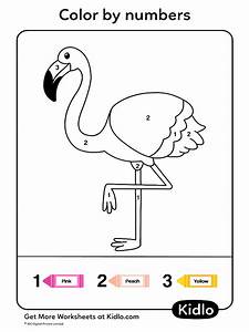 Color By Numbers Birds Worksheet 03 Kidlo Com