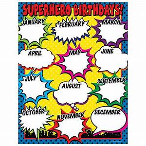 Superhero Birthday Chart Walmart Com Walmart Com