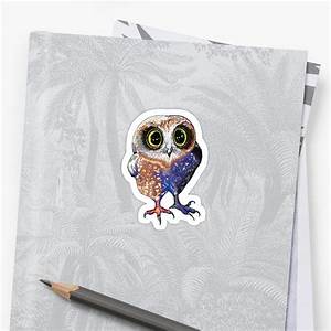 Quot Owl Quot Stickers By Theroywood Redbubble