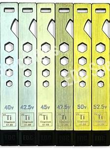 Titanium Anodization See Color Chart Edc Specialties Every Day