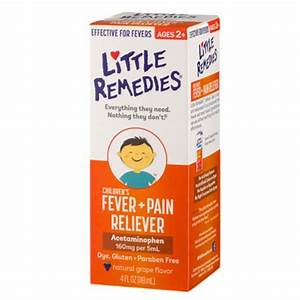 Little Remedies Children 39 S Fever And Reliever Grape Flavor 4 Oz