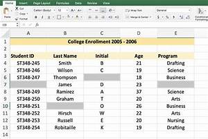 How To Create Data Lists In Excel Spreadsheets