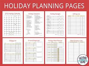 Holiday Planning Pages Free Printable Creatingmaryshome Com