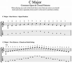 Major Scales For Classical Guitar Pdf Notes Tab Werner Guitar