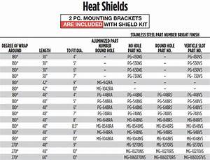 Heat Shields Exhaust Heat Shield Heat Shields 180 Degree