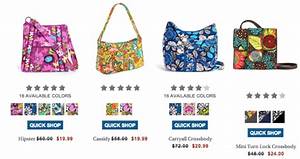 Vera Bradley Up To 70 Off Select Handbags Free Duffel With 100