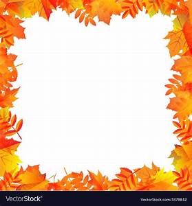 Autumn Leaves Border Royalty Free Vector Image