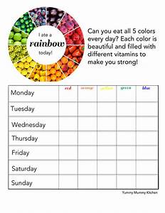 Rainbow Food Chart Printable Printable Word Searches