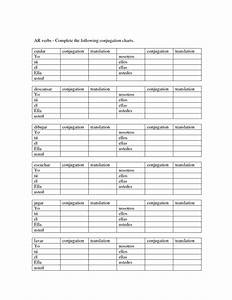 14 Best Images Of Spanish Ar Verb Conjugation Worksheet Spanish Ar
