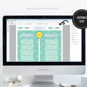 To Do Chart For Kids Daily Routine Printable Chart Cards Etsy