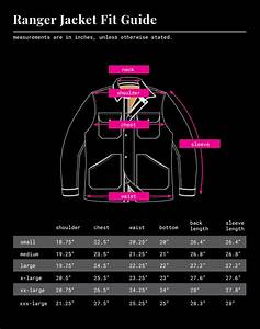 ranger jacket size guide iron resin