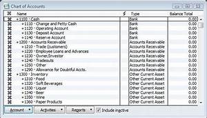 Quickbooks Chart Of Accounts Template 2018 Chart Of Accounts Excel