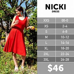 Check Out The Lularoe Nicki Sizing Dresses Lularoe Styling Dress