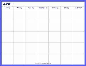 Free Printable Blank Calendar Template Paper Trail Design Printable