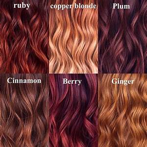 Different Shades Of Red Hair Color Chart Portlandyearroundgarden