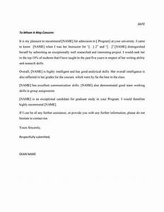 Reference Letter For Elementary Student Letter Of Recommendation For