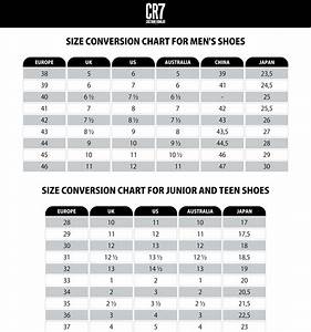 Size Guide Cr7 Footwear