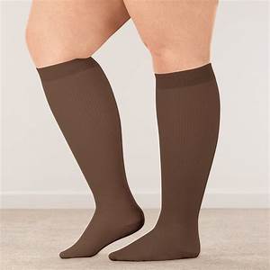 Eight To 15 Mmhg Wide Calf Knee High Compression Socks