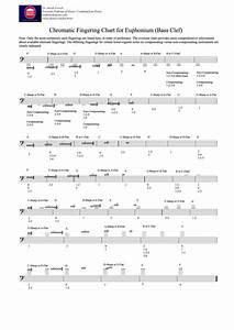 Chromatic Chart For Euphonium Bass Clef Printable Pdf Download