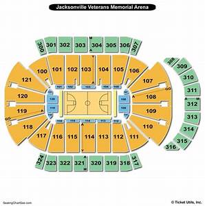 Jacksonville Veterans Memorial Arena Seating Chart Seating Charts