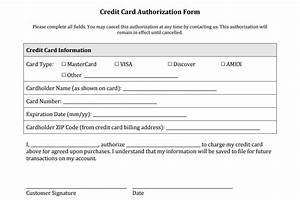 Credit Card On File Form Templates Best Professional Templates