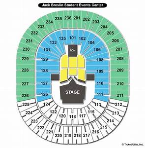 Jack Breslin Student Events Center Seating Chart Seating Charts Tickets