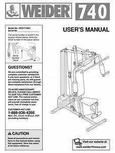 Weider 740 User Manual Pdf Download Manualslib