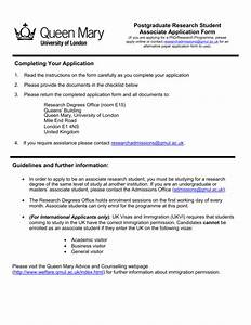 phd associate application form queen mary university of london