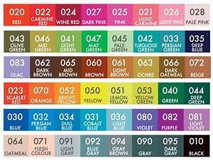 Color Chart For Zig Clean Color Real Brush Markers Brush Markers